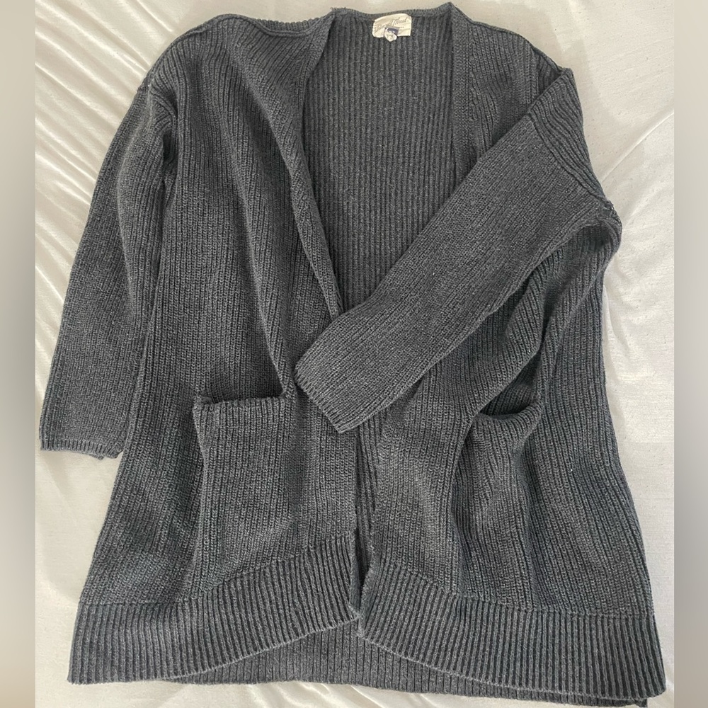Grey Cardigan Sweater